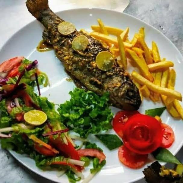 Tandoori trout